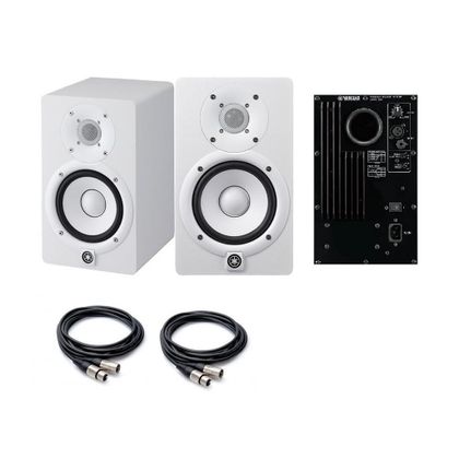 Coppia Monitor attivi 190W YAMAHA HS7 White + cavi xlr xlr omaggio