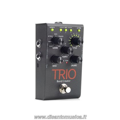 Digitech TRIO Band Creator Effetto a pedale per generare suoni di batteria e basso