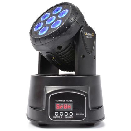 Beamz MHL74BK Mini testa mobile 7x10W Led RGBW