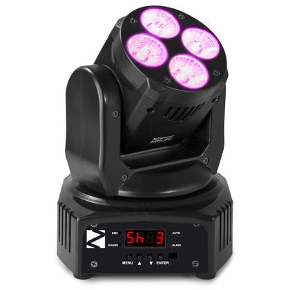 Beamz MHL36 Moving Head Set Coppia di Teste Mobili 4 Led RBG