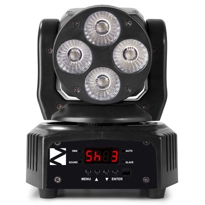 Beamz MHL36 Moving Head Set Coppia di Teste Mobili 4 Led RBG