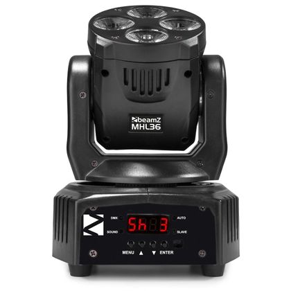 Beamz MHL36 Moving Head Set Coppia di Teste Mobili 4 Led RBG