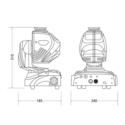 Music & Lights M200LED Testa mobile