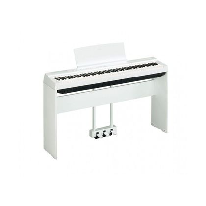 Yamaha P125 White Pianoforte digitale bianco con stand + pedaliera + cuffie