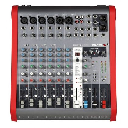 Proel M822USB Mixer usb 8 canali con effetti e borsa