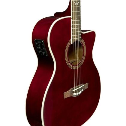 EKO NXT 018 CW Eq Wine Red Chitarra acustica amplificata