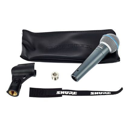 Shure Beta 58A + asta microfonica + cavo xlr xlr