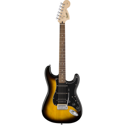 Fender Squier Affinity Stratocaster HSS Pack 15G BSB Kit Chitarra elettrica Brown Sunburst con amplificatore e accessori