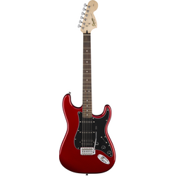 Fender Squier Affinity Stratocaster HSS Pack 15G CAR Kit Chitarra elettrica Candy Apple Red con amplificatore e accessori