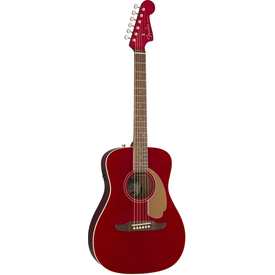 Fender Malibu Player Candy Apple Red Chitarra acustica elettrificata rossa