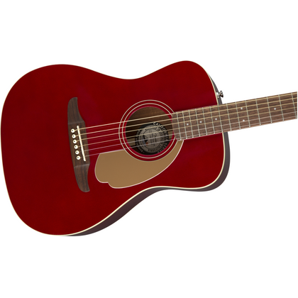 Fender Malibu Player Candy Apple Red Chitarra acustica elettrificata rossa