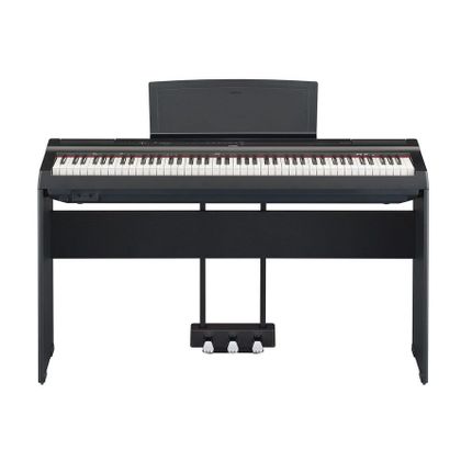 Yamaha P125A Black Pianoforte digitale con stand + pedaliera + cuffie + copritastiera omaggio