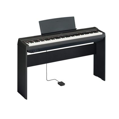Yamaha P125A Black Pianoforte digitale con stand + copritastiera + cuffie omaggio