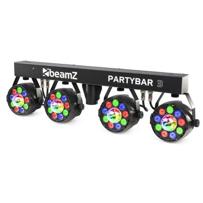 Beamz PartyBar3 4PAR 9x1W RGB MagicBall Barra con 4 Parled