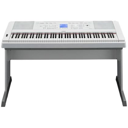 YAMAHA DGX660 White Pianoforte digitale bianco con stand e pedaliera + Cuffie