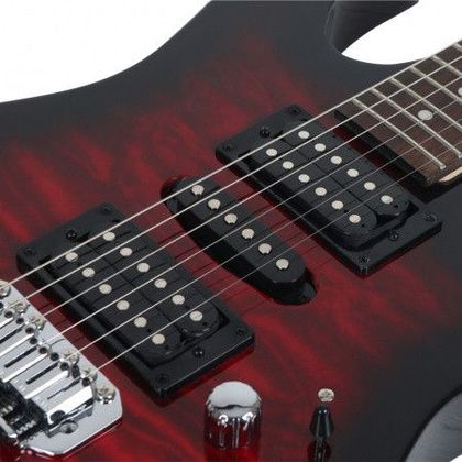 Ibanez GIO GRX70QA TRB Transparent Red Burst Chitarra elettrica Rossa