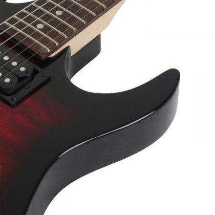 Ibanez GIO GRX70QA TRB Transparent Red Burst Chitarra elettrica Rossa