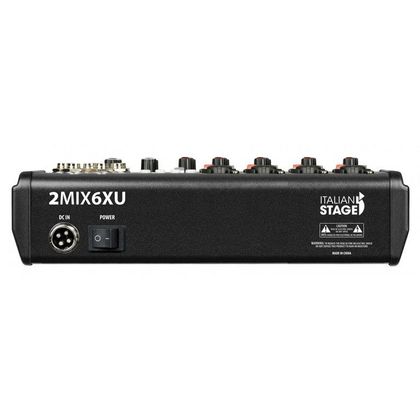 Italian Stage 2MIX6XU Mixer usb bluetooth 6 canali con effetti