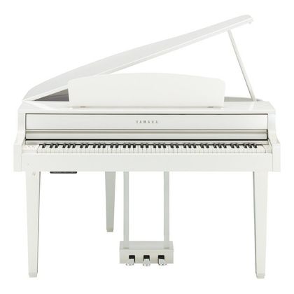 Yamaha Clavinova CLP665GP Polished White Pianoforte digitale a coda bianco lucido