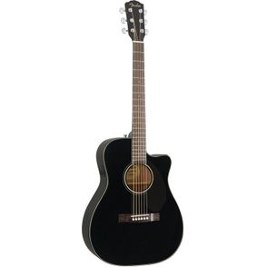 Fender CC60SCE Concert Black Chitarra acustica elettrificata Nera