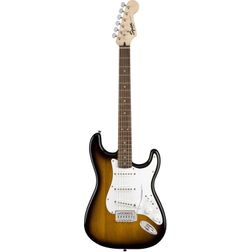 Fender Squier Stratocaster SSS Pack 10G BSB Kit chitarra elettrica Brown Sunburst con amplificatore e accessori