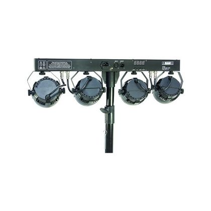 Ibiza DJLIGHT80LED Stand per Luci con 4 Par Led RGBW