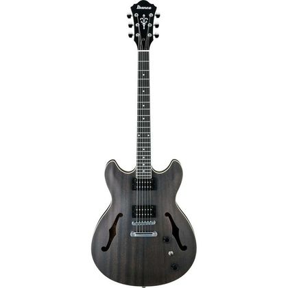 Ibanez Artcore AS53 TKF Transparent Black Flat Chitarra semiacustica nera