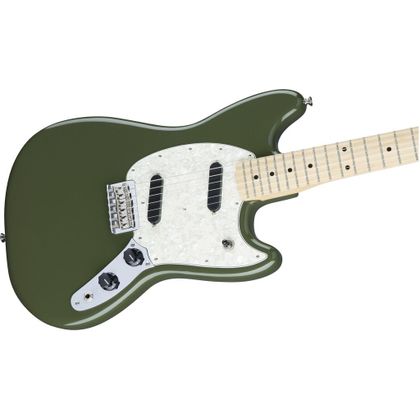 Fender Mustang MN Olive Chitarra elettrica verde