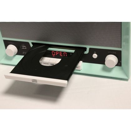 FENTON RP135 Giradischi 60's Combi USB, Bluetooth azzurro con lettore CD e altoparlanti integrati