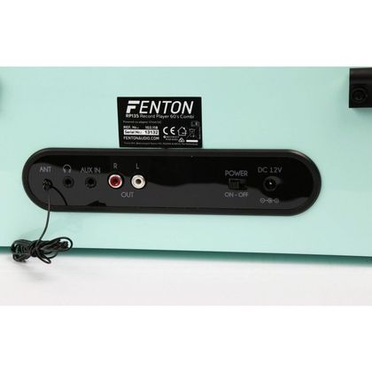 FENTON RP135 Giradischi 60's Combi USB, Bluetooth azzurro con lettore CD e altoparlanti integrati