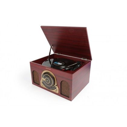 FENTON RP150 Giradischi Combo USB in legno con lettore CD e altoparlanti integrati