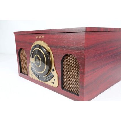 FENTON RP150 Giradischi Combo USB in legno con lettore CD e altoparlanti integrati