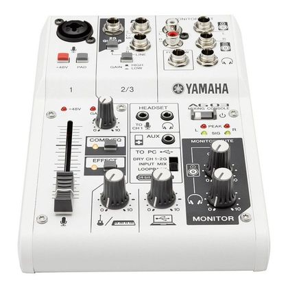 Yamaha AG03 Mixer USB 3 canali con interfaccia audio
