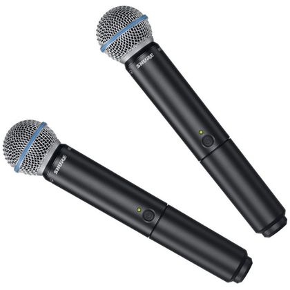 Shure BLX288E / BETA58 Doppio Radiomicrofono wireless palmare per voce