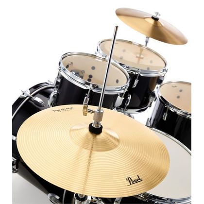 Pearl Roadshow RS525SC/C31 Jet Black Batteria acustica completa con piatti Sabian Nera