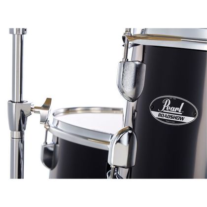 Pearl Roadshow RS525SC C31 Jet Black Batteria acustica completa con piatti Sabian Nera