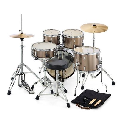 Pearl Roadshow RS585C C707 Bronze Metallic Batteria acustica con piatti e sgabello