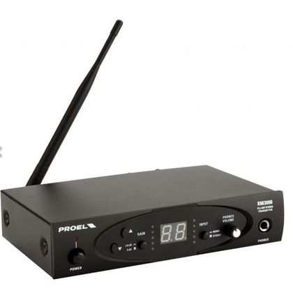 Sistema In Ear Monitor stereo wireless Proel RM300TR con Auricolare MACKIE MP120