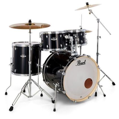 Pearl Export EXX725SBR Jet Black Batteria acustica completa nera