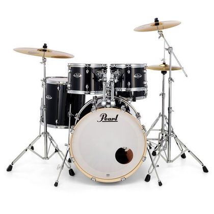 Pearl Export EXX725SBR Jet Black Batteria acustica completa nera