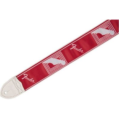 Fender Custom Monogrammed Strap Candy Apple Red Tracolla per chitarra