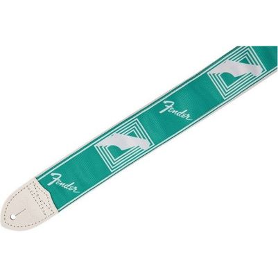 Fender Custom Monogrammed Strap Sea Foam Green Tracolla per chitarra