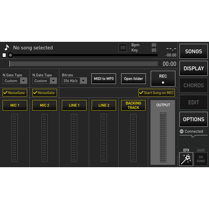 M-LIVE Merish 5 Lettore basi e file midi Touch Screen