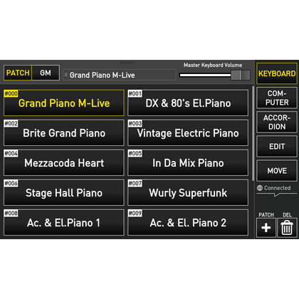 M-LIVE Merish 5 Lettore basi e file midi Touch Screen