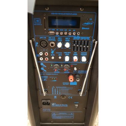 OQAN QLS12 Travel Cassa portatile multifunzione 300W con 2 microfoni, USB, Bluetooth