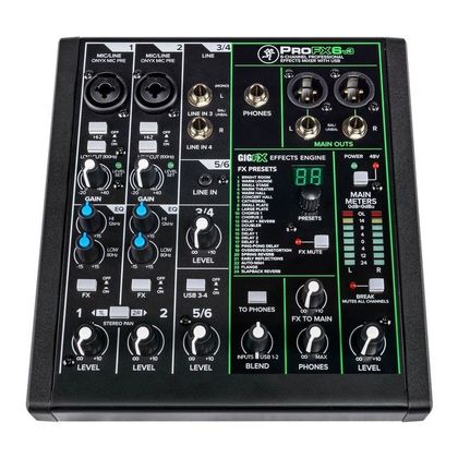 MACKIE ProFX6V3 Mixer USB 6 canali con effetti