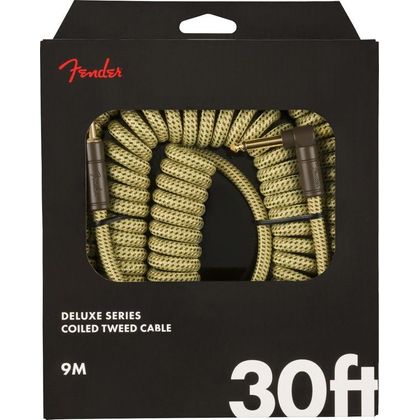 Fender Deluxe Series Coil Cable Tweed Cavo per strumenti Jack - Jack 9 mt.