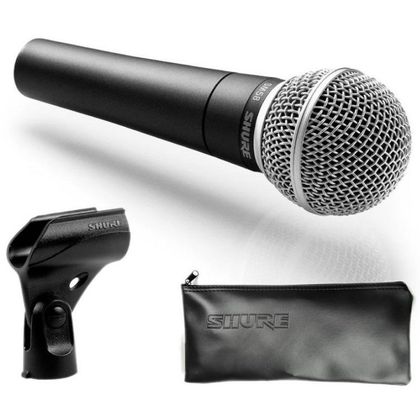 BOSS VE-5 White Vocal Performer 6 Effetti integrati Bundle con SM58 + cavo + asta