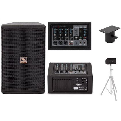 Proel Freepass 6 Cassa amplificata con mixer integrato + coppia microfoni wireless