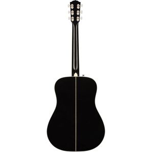 Fender PM-1 Deluxe Dreadnought Black Limited Edition Chitarra acustica elettrificata con custodia rigida
